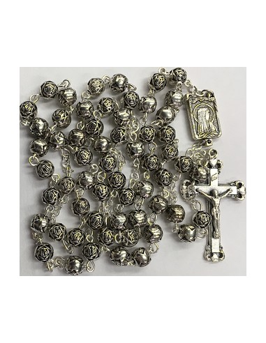 "Silver Roses" Rosary