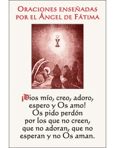 Oraciones enseñadas por el Ángel de Fátima