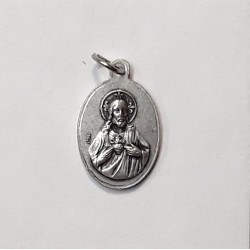Saint Lucy and Sacred Heart medal