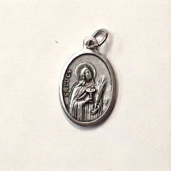 Saint Lucy and Sacred Heart medal